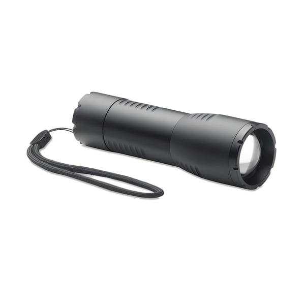 פנס LED אלומיניום קומפקטי עם רצועה ניתנת להסרה
