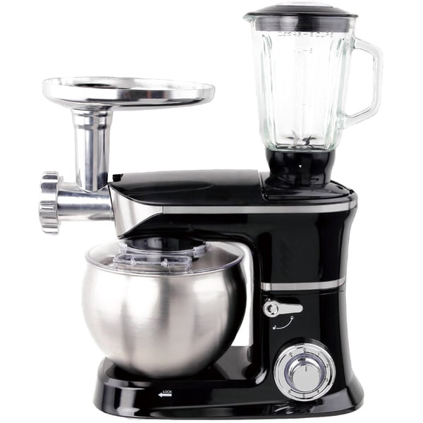 Bowl Mixer with Meat Grinder – Black