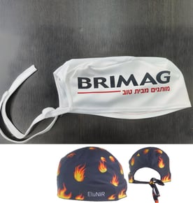 כובע מנתחים אלסטי רב פעמי לבישול ורפואה