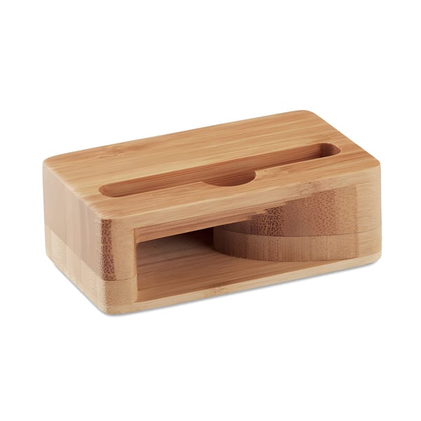 Eco-Friendly Bamboo Phone Stand & Amplifier