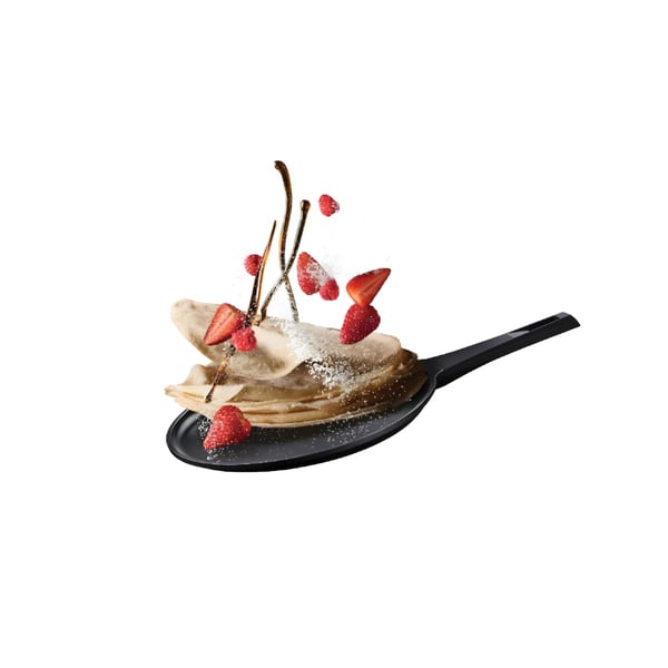 28cm Crepe Pan Cast Aluminum Induction - BLACK SHALE Series