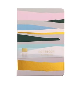 מחברת מעוצבת - שקיעה ורודה יוקרתית