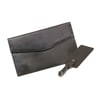 Luxury Leather Travel Wallet with Luggage Tag