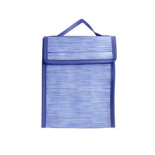 Blue Nylon Lunch Bag