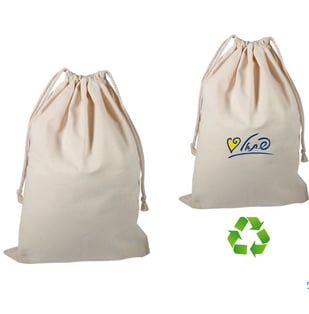 תיק כביסה כותנה קנבס עמיד ואיכותי 170 גרם