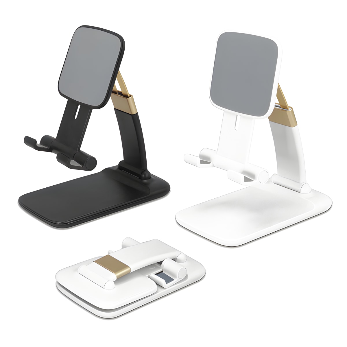 מעמד סמארטפון מתקפל בשילוב אלומיניום ונחושת מבית EVERCHARGE