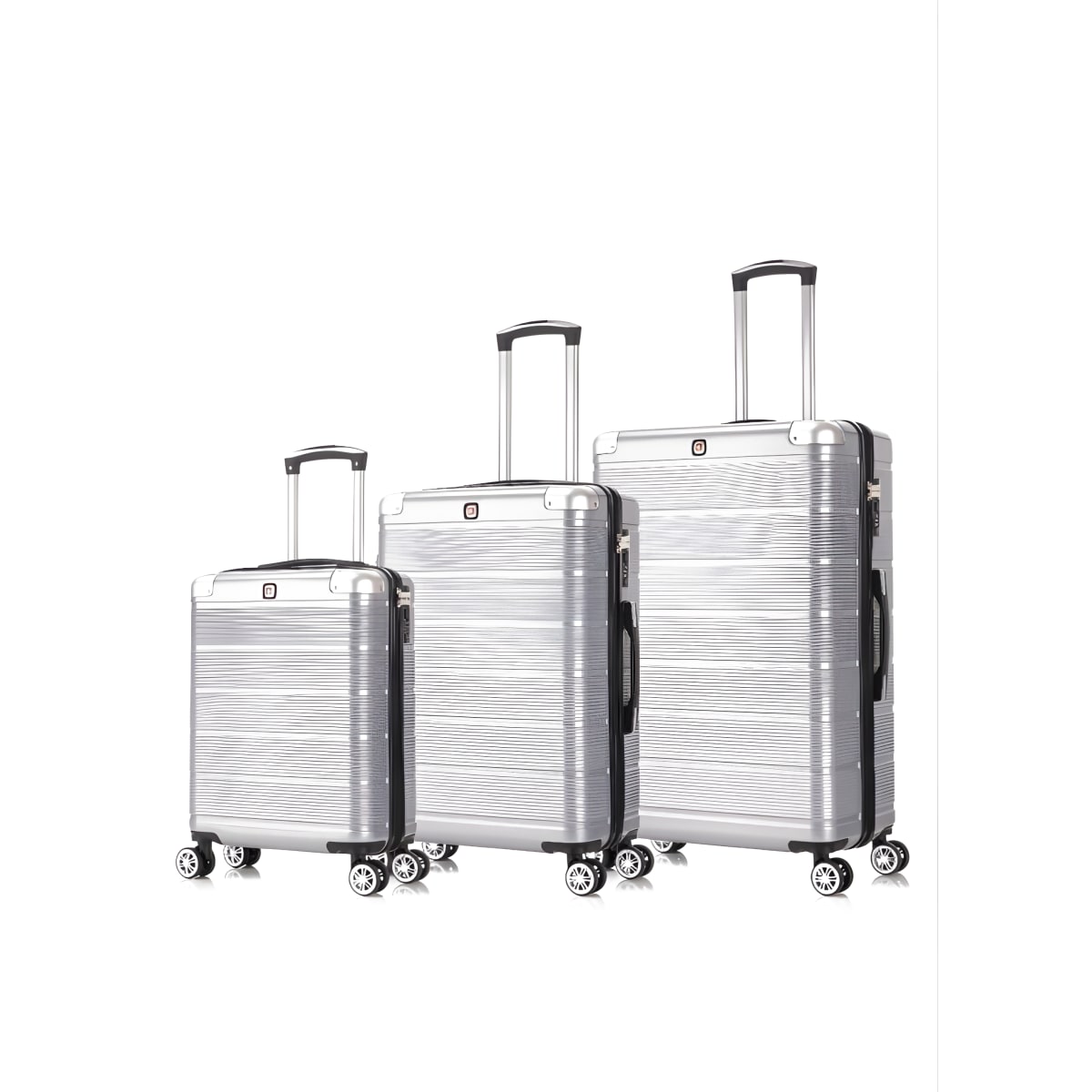 סט מזוודות פוליקרבונט POLOSWISS PRO עם למינציה