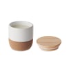 Fresh Linen Scented Plant-Based Wax Candle with Bamboo Lid