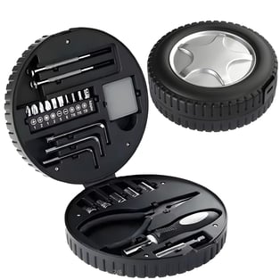 Multi-Purpose Tool Kit in Durable Wheel Design Case