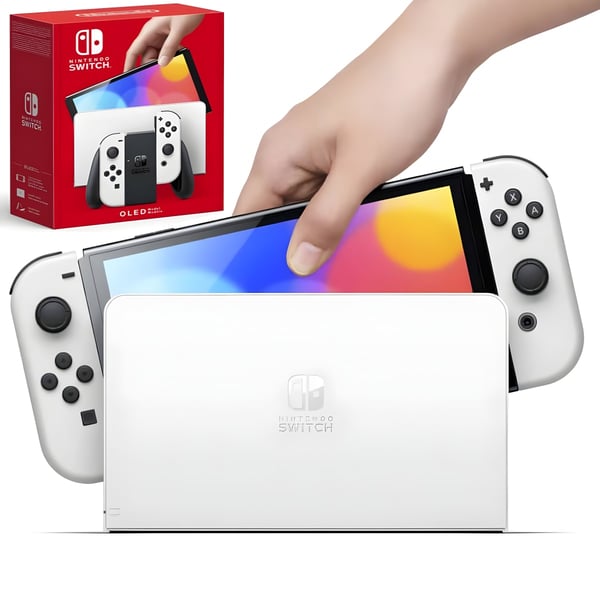 Nintendo OLED Bundle with Annual Membership and Screen Protector