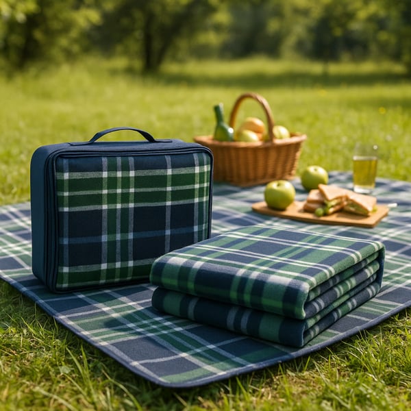 שמיכת פיקניק דו שכבתית - רגעים קסומים בחיק הטבע