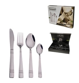 סט סכו"ם 24 חלקים מנירוסטה ל-6 סועדים