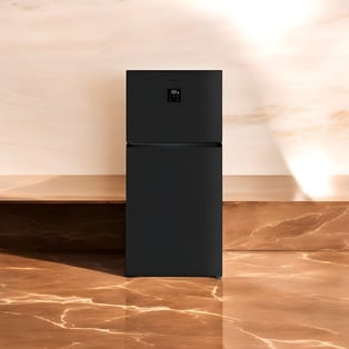 Black Two-Door Refrigerator - Model GR-7050, 690L Gross Capacity
