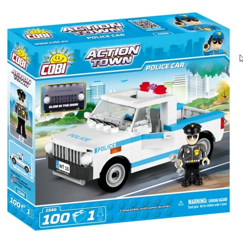 משחק הרכבה יצירתי - בניית ניידת משטרה