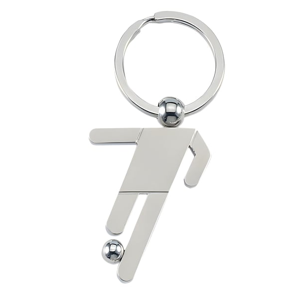 Metal Soccer Player Keychain with Luxury Gift Box