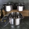 Premium 3-Piece Silver Coated Cookware Set