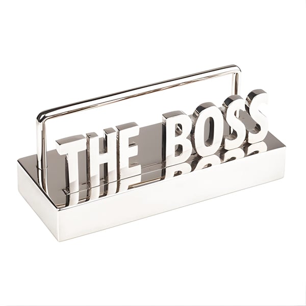 Shiny Metal Business Card Holder - 'The Executive'