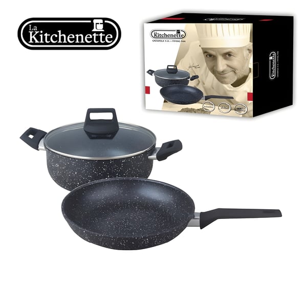 24cm Black Multi-functional Pot and Pan by LA KITCHEN