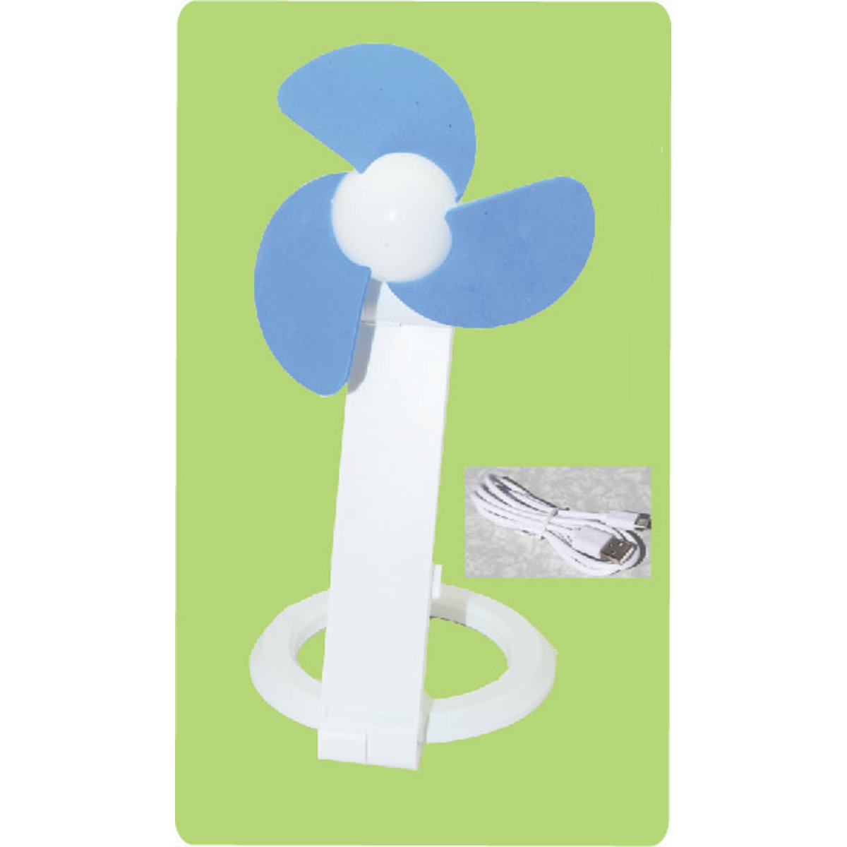 מאוורר שולחן קומפקטי עם חיבור USB