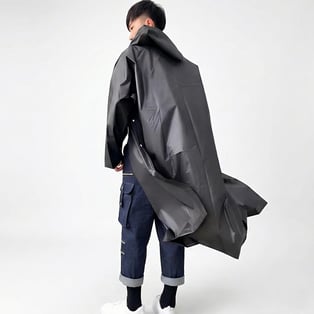 Men's Buttoned Raincoat – Stylish and Waterproof