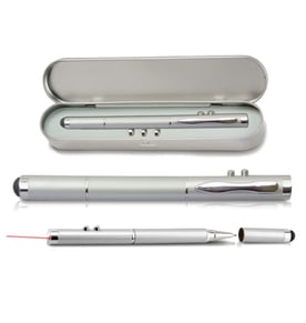 עט לייזר עם מצביע ופנס - מתנה עסקית יוקרתית