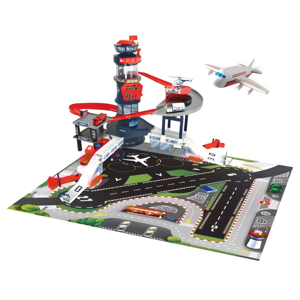 נמל תעופה ענק לילדים עם אורות וצלילים - כולל מטוס ומסוק