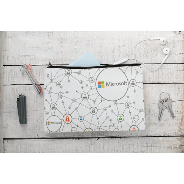 תיק עפרונות וקוסמטיקה מבד קנבס עם דפס צבעוני - הפתרון המושלם לארגון