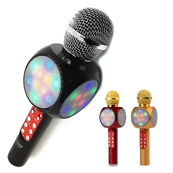 Karaoke Microphone with Stunning LED Lights
