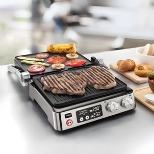 טוסטר גריל לחיצה דיגיטלי עוצמתי DELONGHI למשפחה