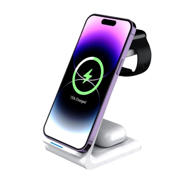 Multifunctional Wireless Charging Stand - White
