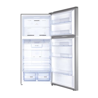 Modern Dual-Door Fridge 580-GR-6450 in Silver