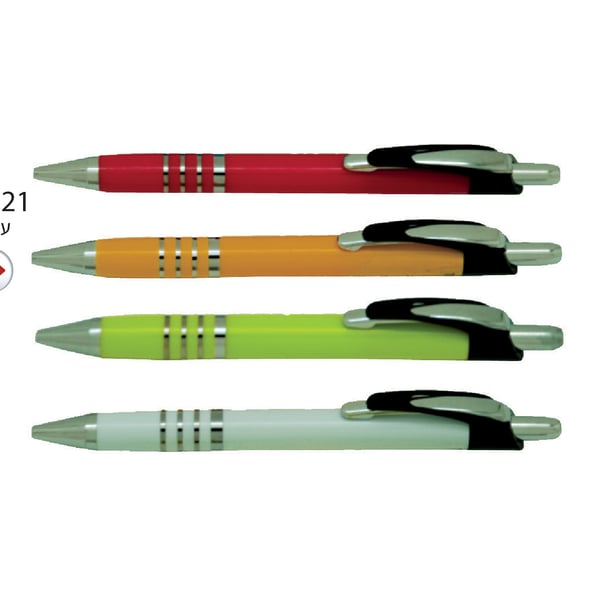 עט פלסטיק עם קליפס מתכתי - מתנה עסקית איכותית