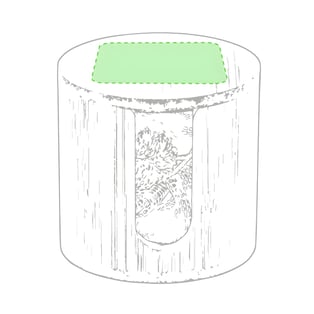 מעמד לפדים קוסמטיים מבמבוק טבעי