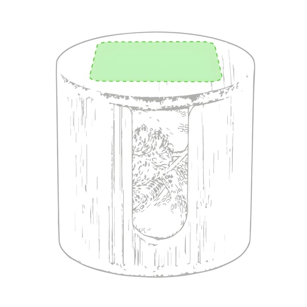 Eco-Friendly Bamboo Cosmetic Pad Dispenser