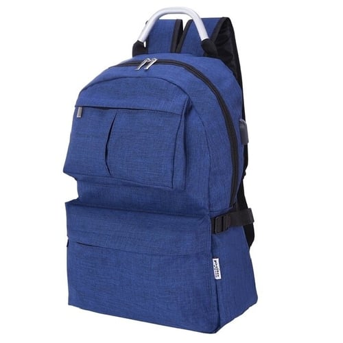 תיק גב אורתופדי למחשב נייד עם שקע USB - פולו CUSTOM