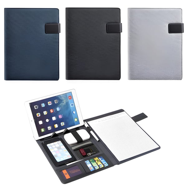 High-Tech A4 Notebook Holder with Fabric Stand