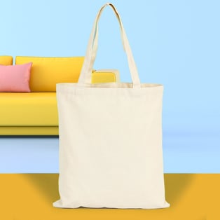 Thick Cotton Side Bag with Colorful Print 41x41 cm