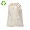 Medium Cotton Bag with Drawstring Closure