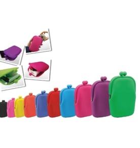 ארנק סיליקון צבעוני - אחסון נוח ואופנתי