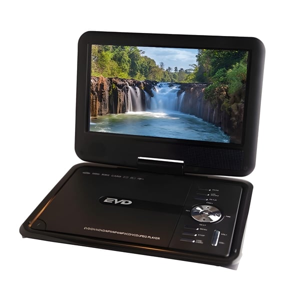 Portable DVD Player with 9-Inch Swivel Screen for Gaming