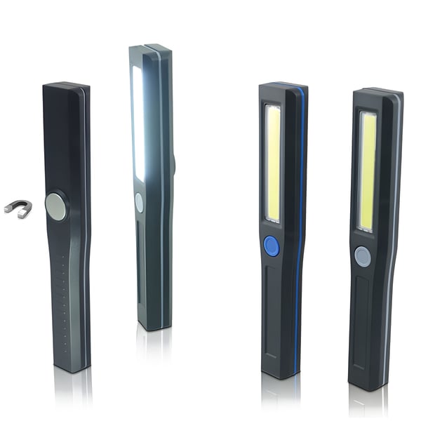 Powerful COB LED Flashlight with Magnetic Back