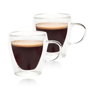 Elegant Glass Espresso Cups Set