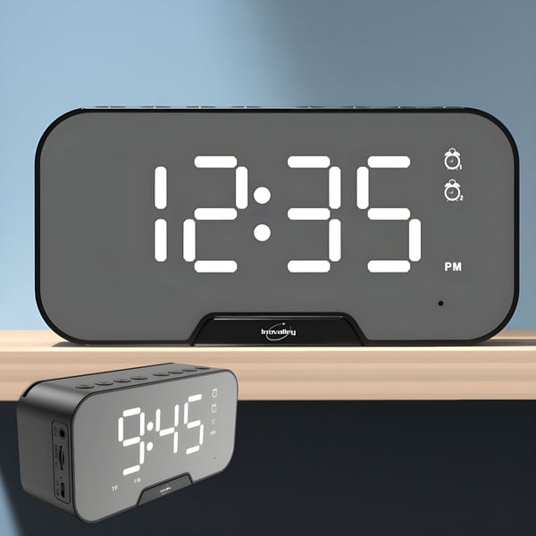 Digital Alarm Clock with Bluetooth Speaker and Radio by MIRACASE