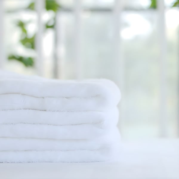 Premium White Bath Towels Set