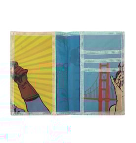 נרתיק דרכון איכותי מבד עם 3 כיסים נוספים