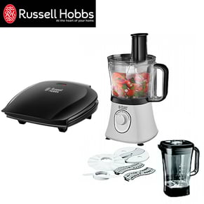 גריל בריאותי משפחתי ומעבד מזון עם בלנדר RUSSELL HOBBS