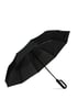 שחור - מטריה 23 אינץ מתקפלת/אוטומטית 10 פיאות ידית שאקל