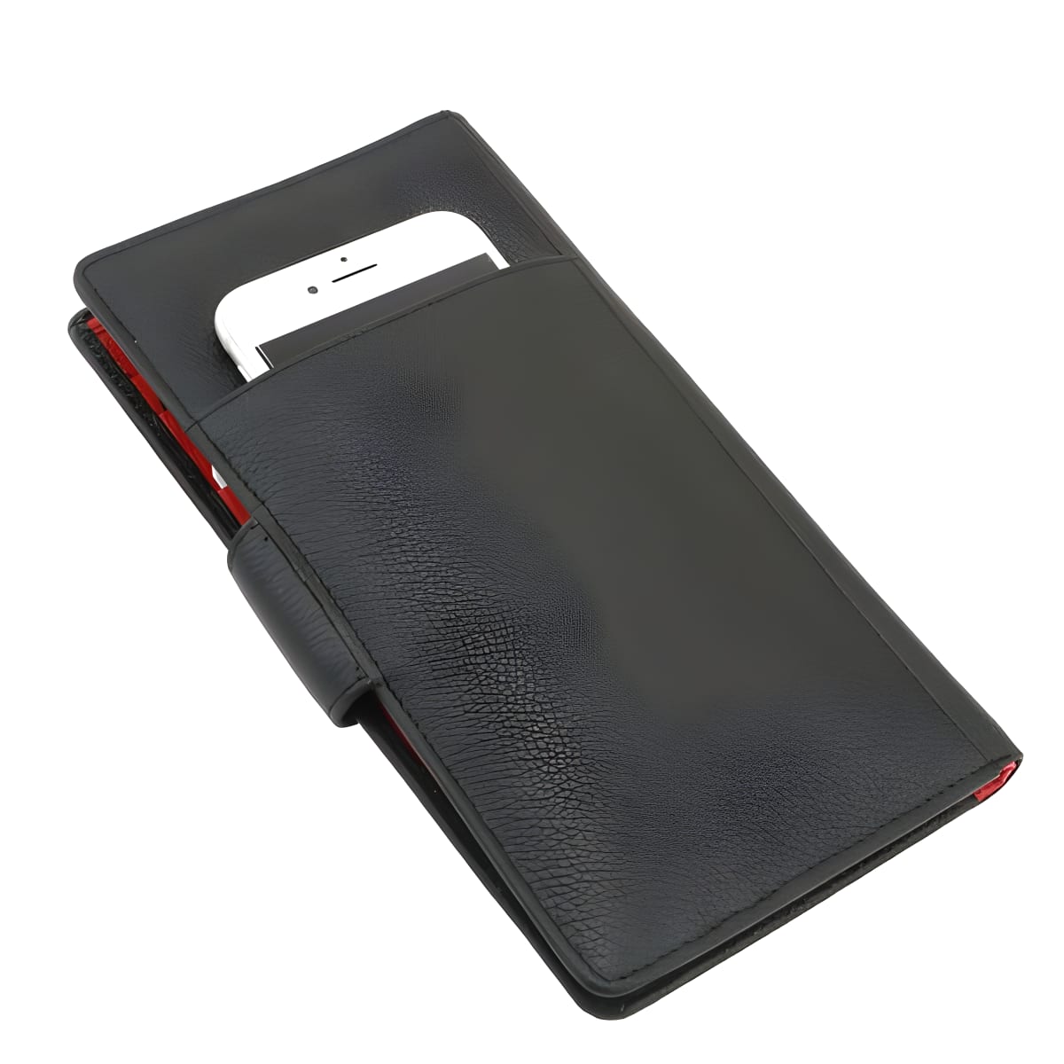 ארנק עור נאפה לנשים עם מגנט