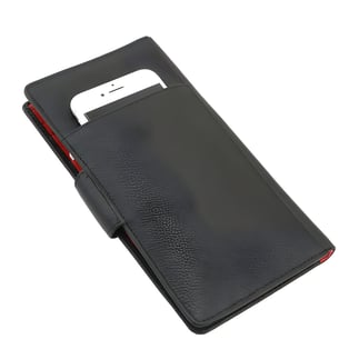 ארנק עור נאפה לנשים עם מגנט