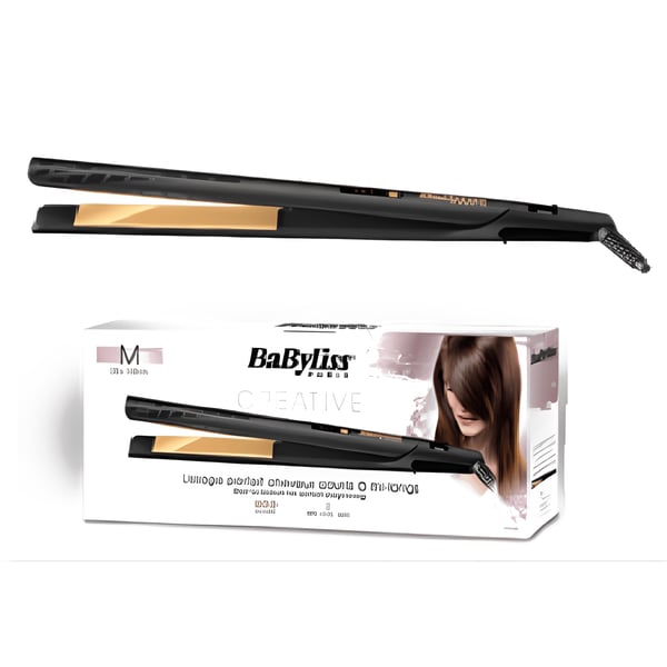 Gold Ceramic Hair Straightener with 3 Heat Settings
